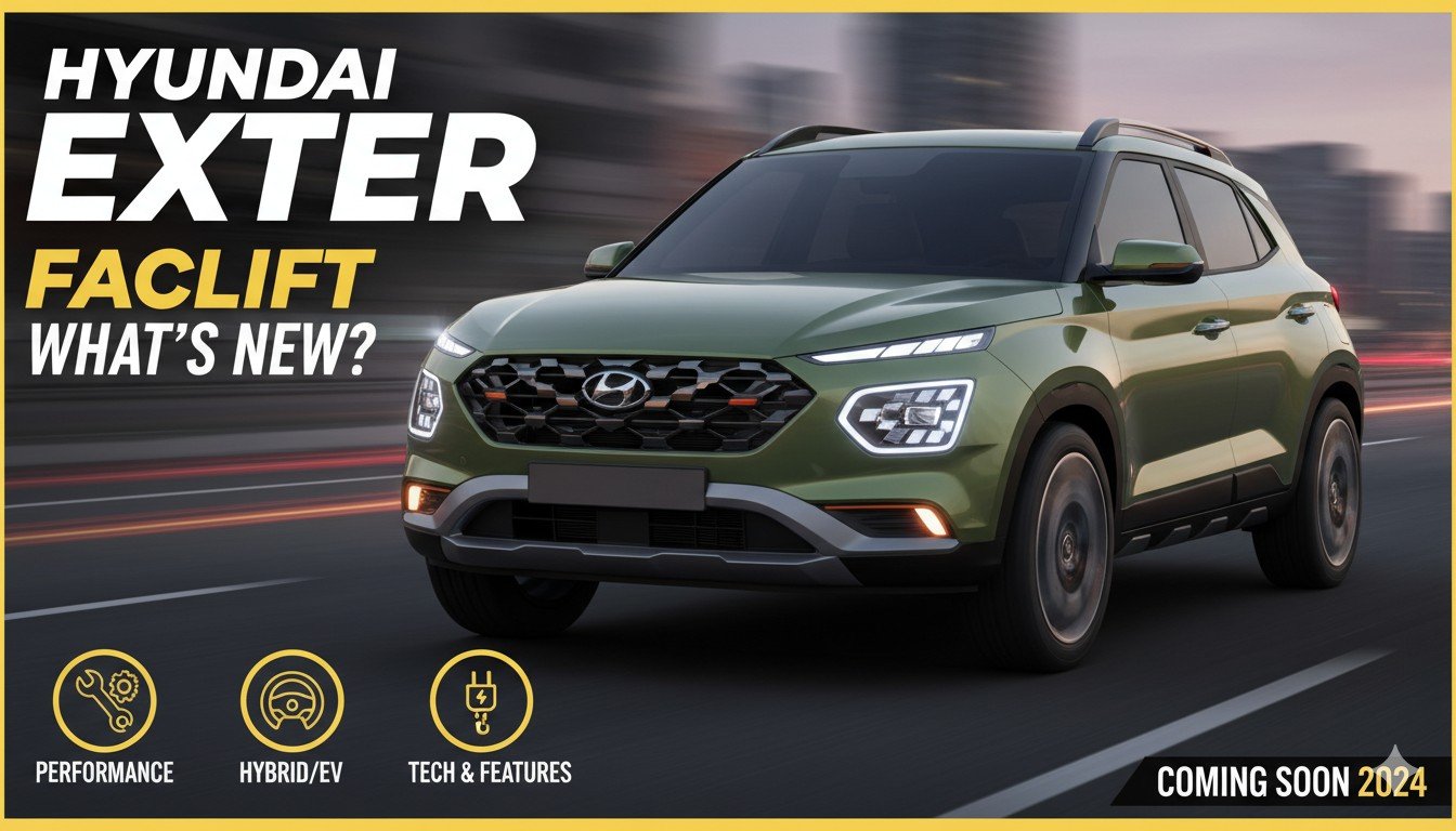 Hyundai Exter Facelift spy shots, camouflaged testing on Indian roads 2026