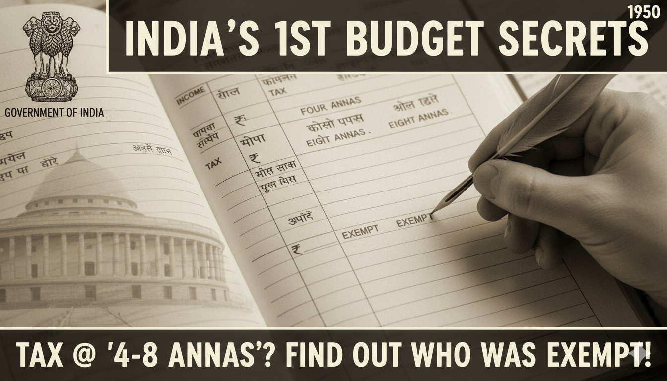 1950 के भारतीय गणतंत्र बजट दस्तावेज की पुरानी छवि