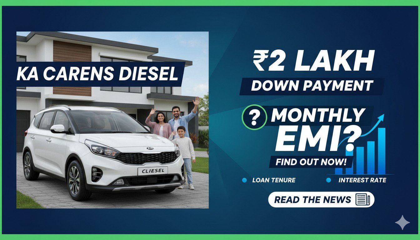 Kia Carens Clavis डीजल वेरिएंट की साइड व्यू, 1.5L CRDi इंजन वाली MPV कार