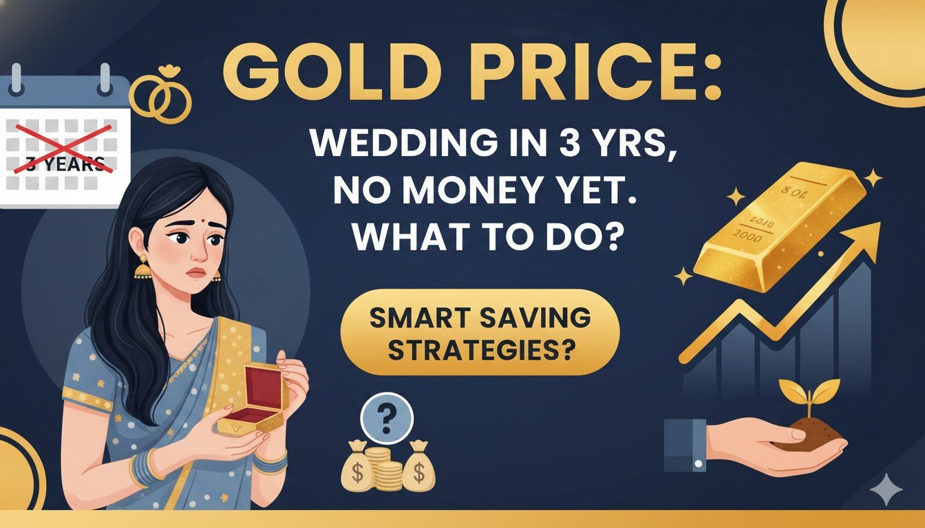 Alt Text for featured image : शादी के लिए सोना बचत प्लान, 2026 में गोल्ड प्राइस के साथ कपल की प्लानिंग