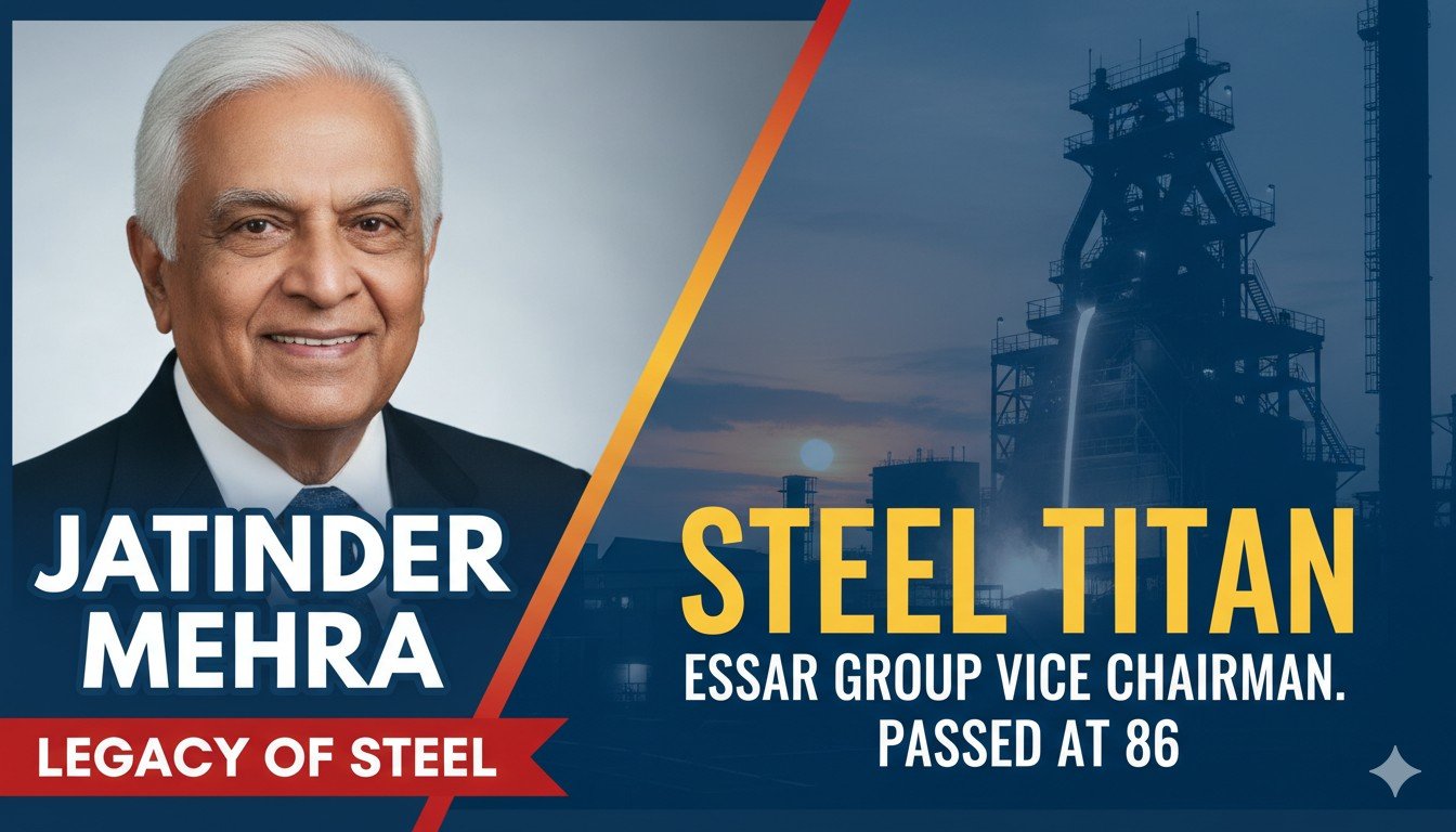 जतिंदर मेहरा, एस्सार ग्रुप के वाइस चेयरमैन और भारतीय स्टील उद्योग के दिग्गज