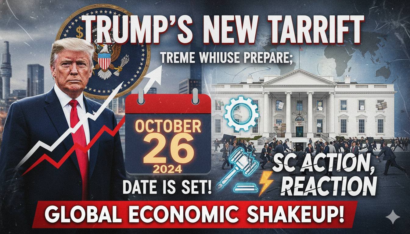 डोनाल्ड ट्रंप व्हाइट हाउस में नए टैरिफ ऑर्डर पर हस्ताक्षर करते हुए, सुप्रीम कोर्ट फैसले के बाद