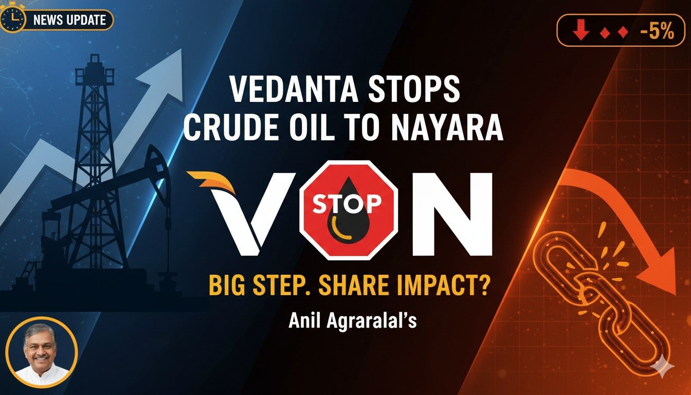 अनिल अग्रवाल की वेदांता द्वारा नायरा एनर्जी को कच्चे तेल की आपूर्ति रोकने की खबर, तेल रिफाइनरी और शेयर बाजार प्रभाव