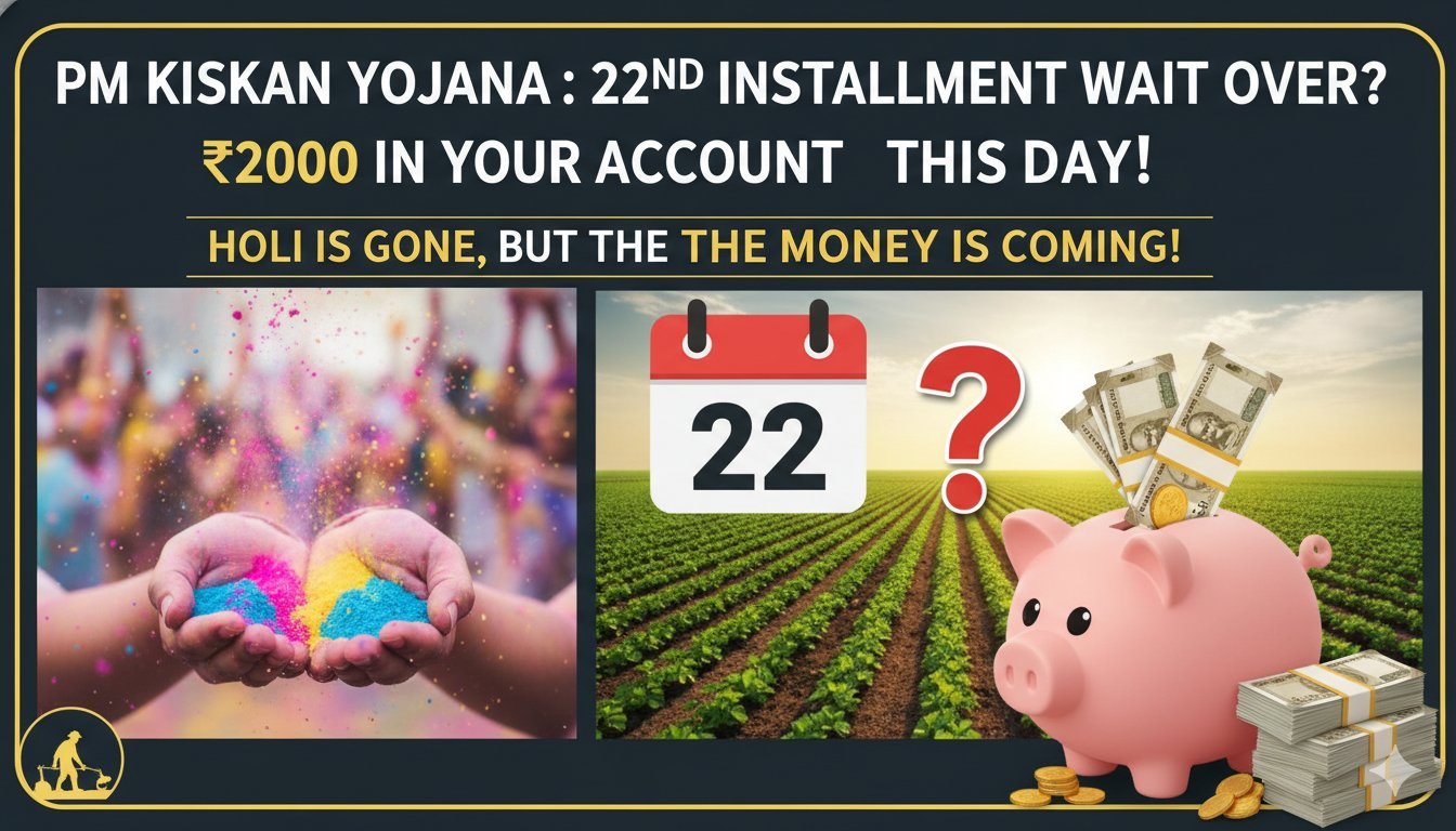 पीएम किसान योजना 22वीं किस्त का इंतजार कर रहे किसान, खाते में 2000 रुपये आने की उम्मीद